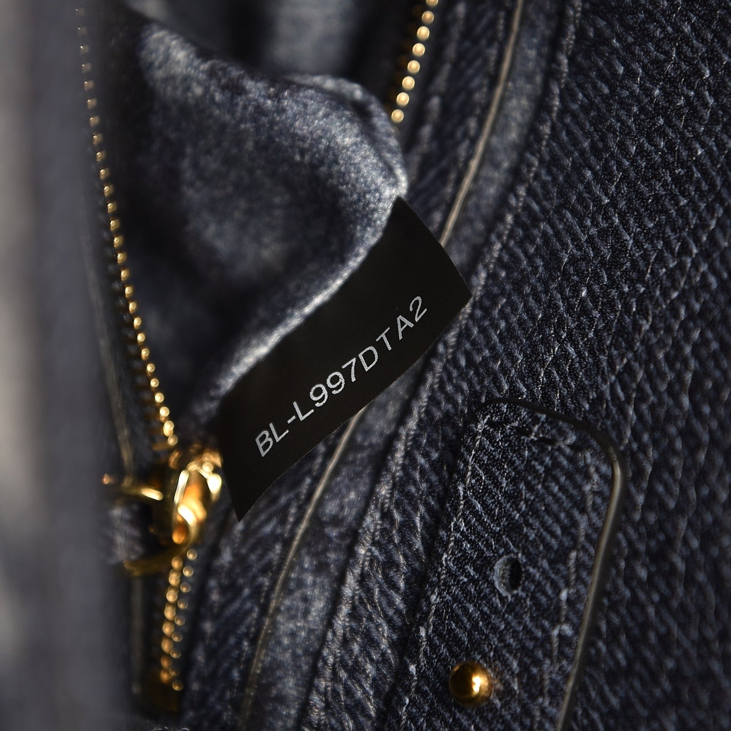Denim Butterfly Embroidered Small My Rockstud Frame Bag Blue