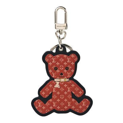 Louis Vuitton Monogram Teddy Bear Bag Charm Key Holder Brown 1 of 5