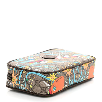Gucci X DISNEY GG Supreme Monogram Donald Duck Small Interlocking G Belt Bag 90 36 Beige Multicolor New Acero 4 of 10
