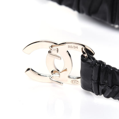 Chanel Calfskin CC Belt 85 34 Black 3 of 5