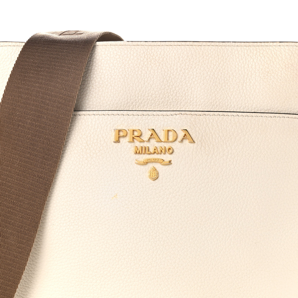 Prada Vitello Phenix Metal Hobo White 8 of 12