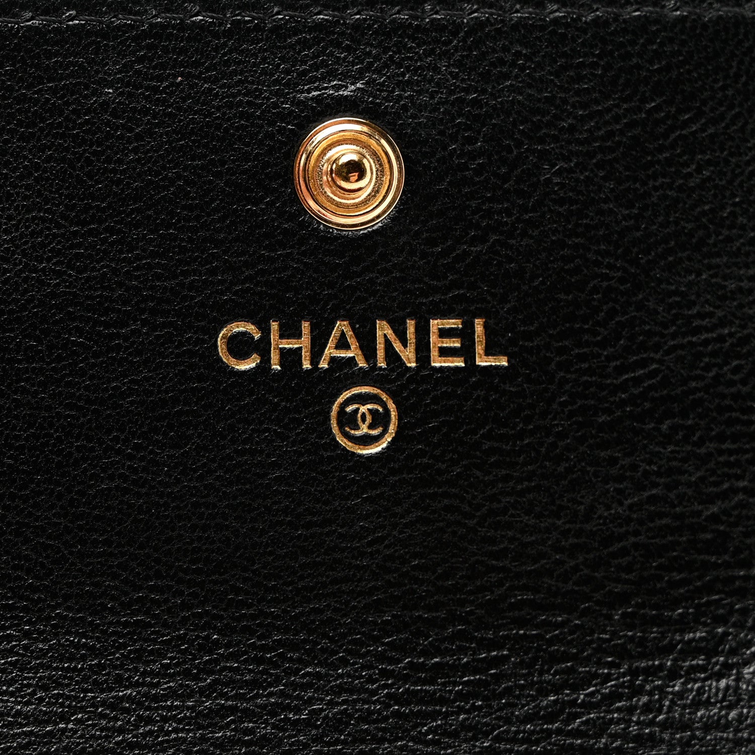 Chanel Lambskin Quilted Chanel 19 Flap Card Holder Black 7 of 9