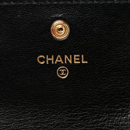 Chanel Lambskin Quilted Chanel 19 Flap Card Holder Black 7 of 9