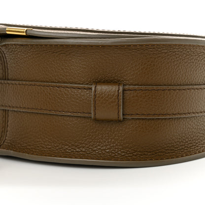 Chloe Grained Calfskin Small Marcie Saddle Bag Dark Khaki 9 of 9