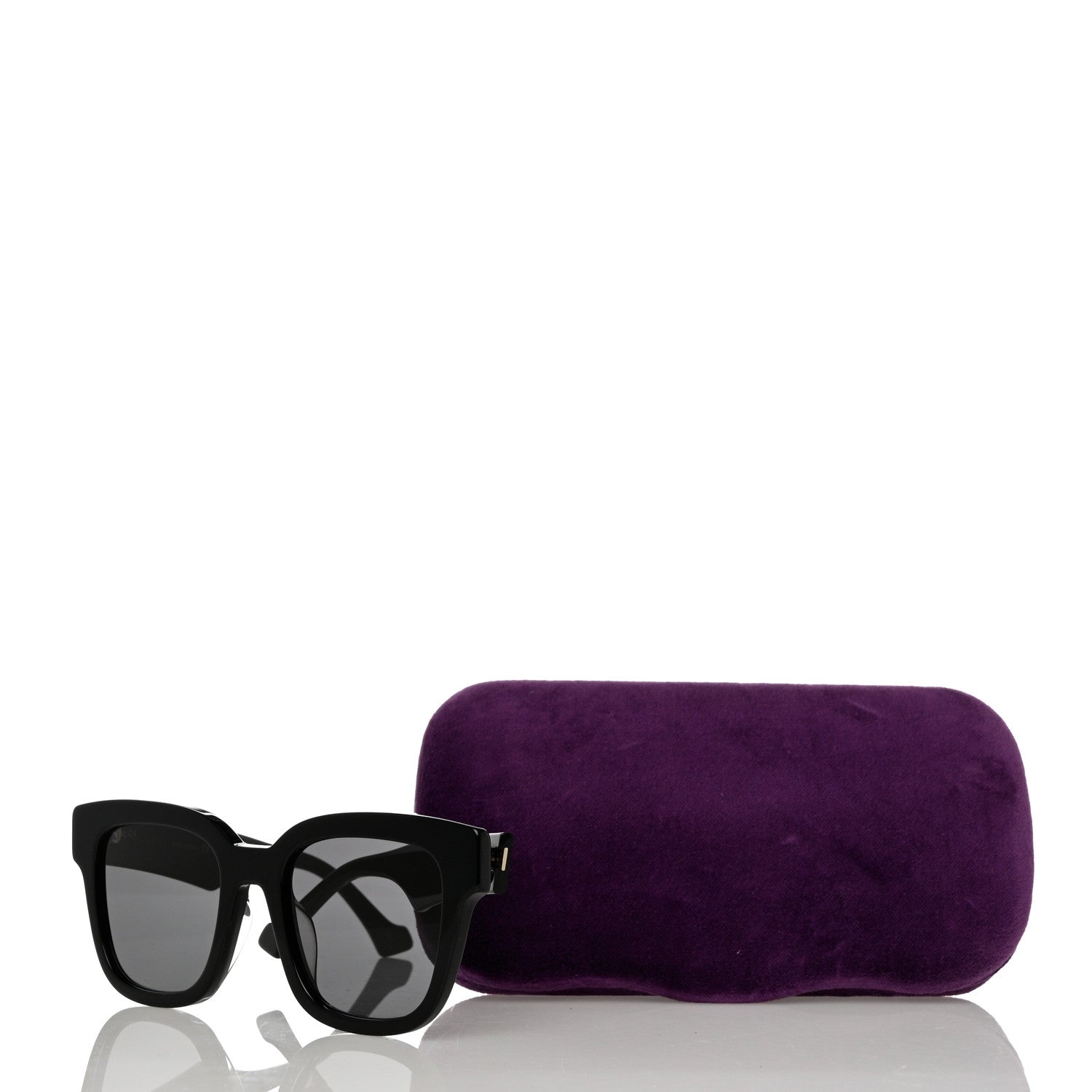 Gucci Rectangle 52mm Frame Sunglasses GG0998S Black 8 of 8