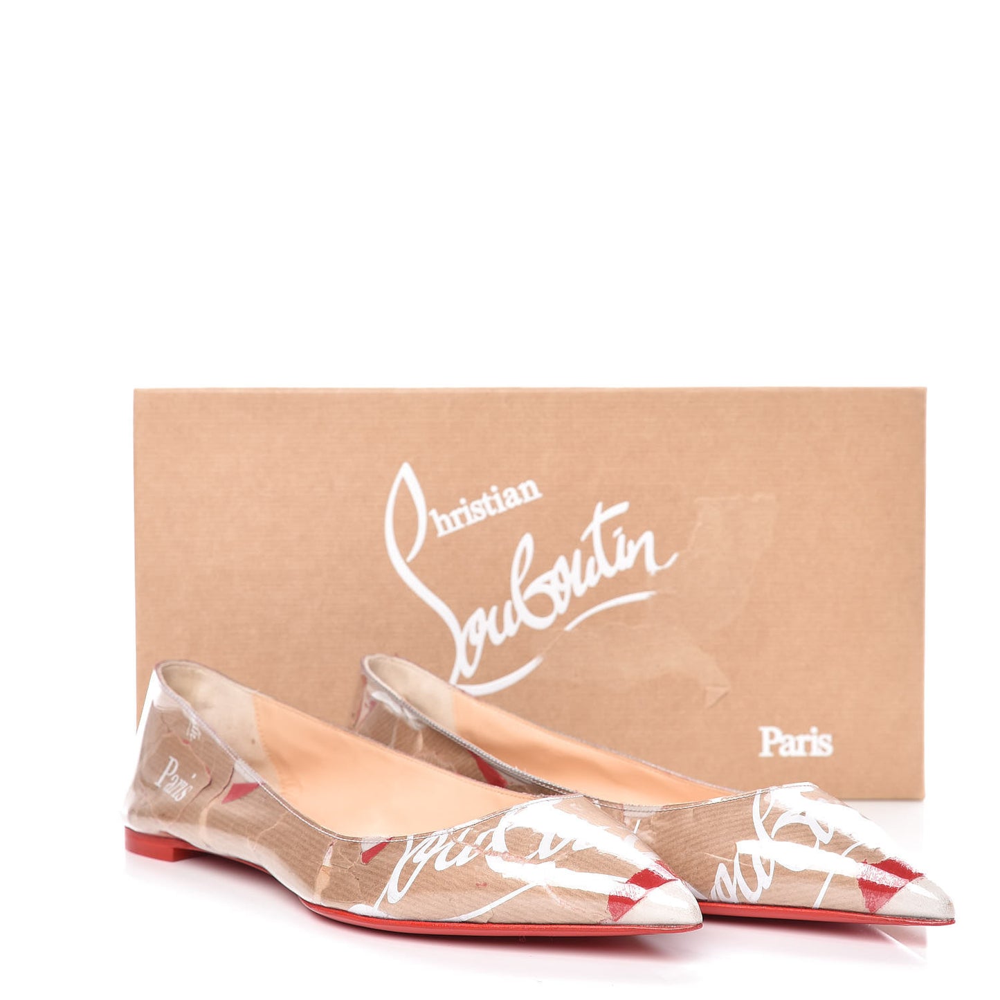 Loubi Kraft PVC Ballalla Flats 40.5 Multi