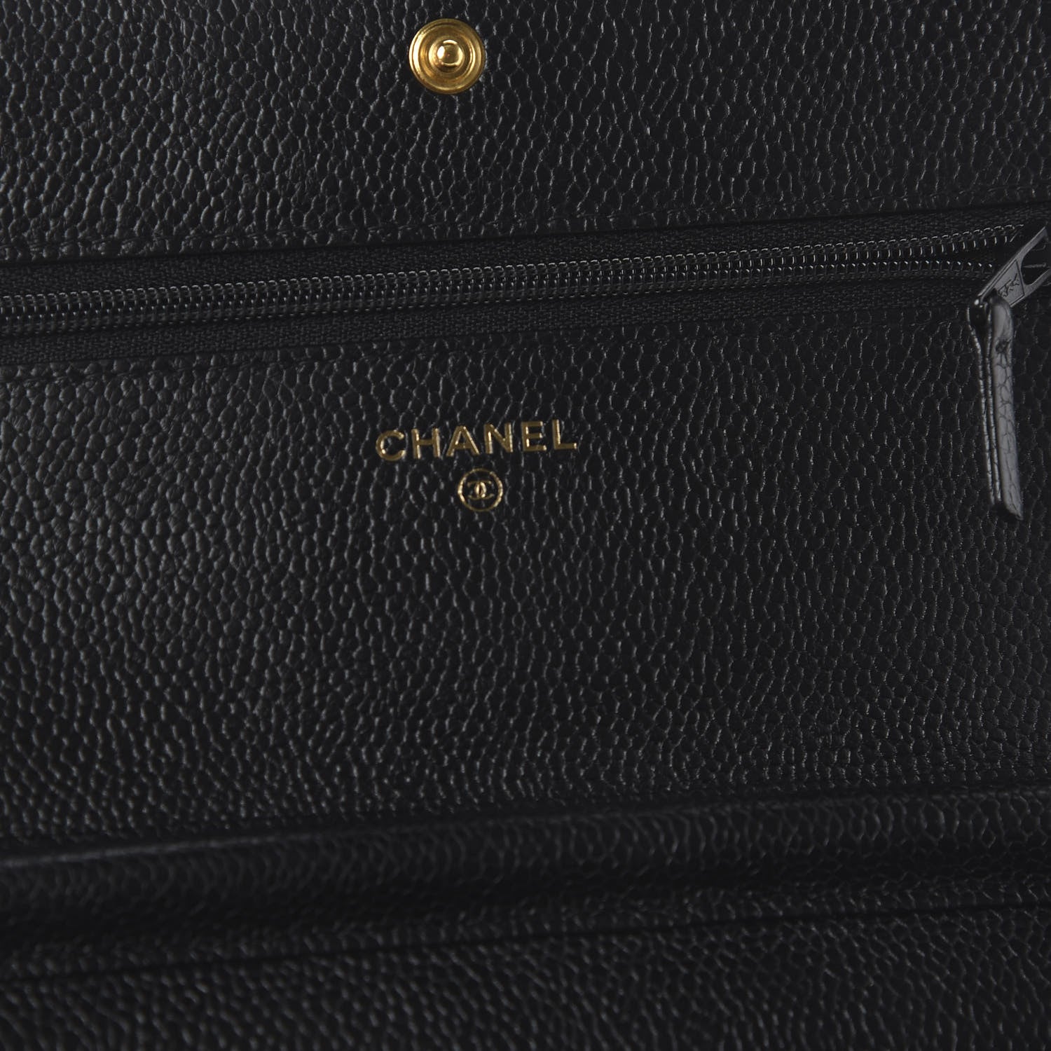 Chanel Caviar Quilted Boy Wallet On Chain WOC Black 8 of 11