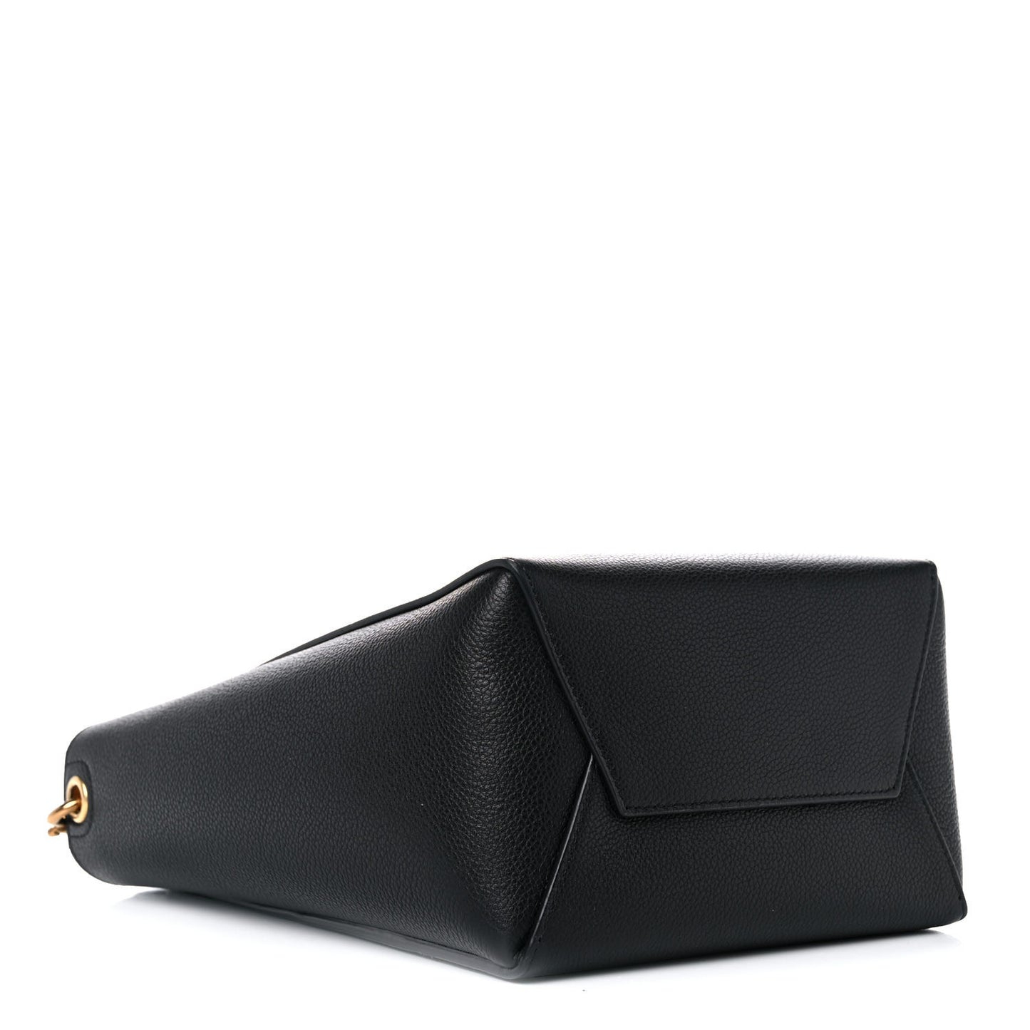 Soft Grained Calfskin Small Sangle Bucket Bag Black
