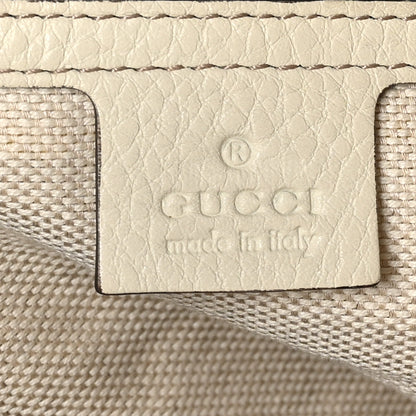 Gucci Pebbled Calfskin Medium Soho Shoulder Bag Off White 6 of 10