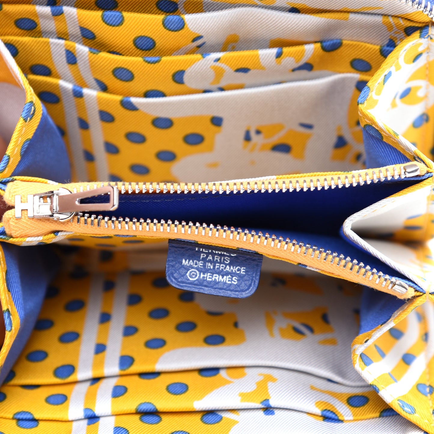 Epsom Silk'In Compact Wallet Bleu Brighton