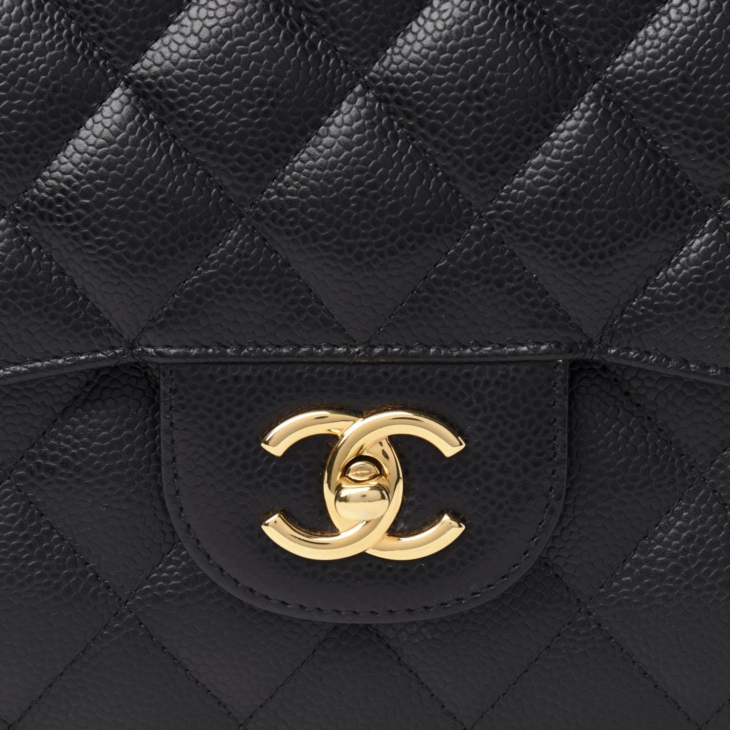 Chanel Caviar Quilted Jumbo Double Flap Black 12 of 12