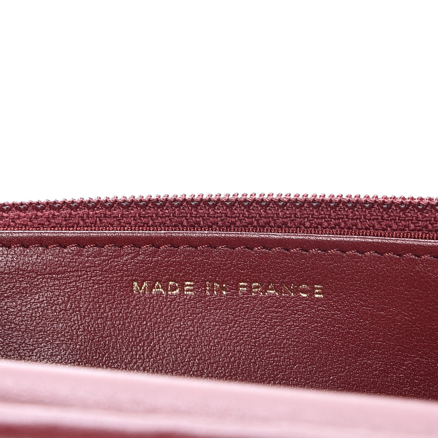 Chanel Caviar Quilted Boy Wallet On Chain WOC Burgundy 7 of 9