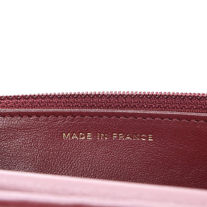 Chanel Caviar Quilted Boy Wallet On Chain WOC Burgundy 7 of 9