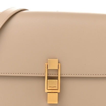 Saint Laurent Smooth Calfskin Le Carre Satchel Dark Beige 8 of 13