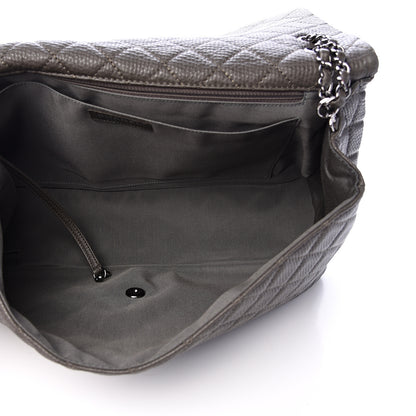 Chanel Calfskin Quilted Small XXL Travel Flap Bag Khaki 4 of 10