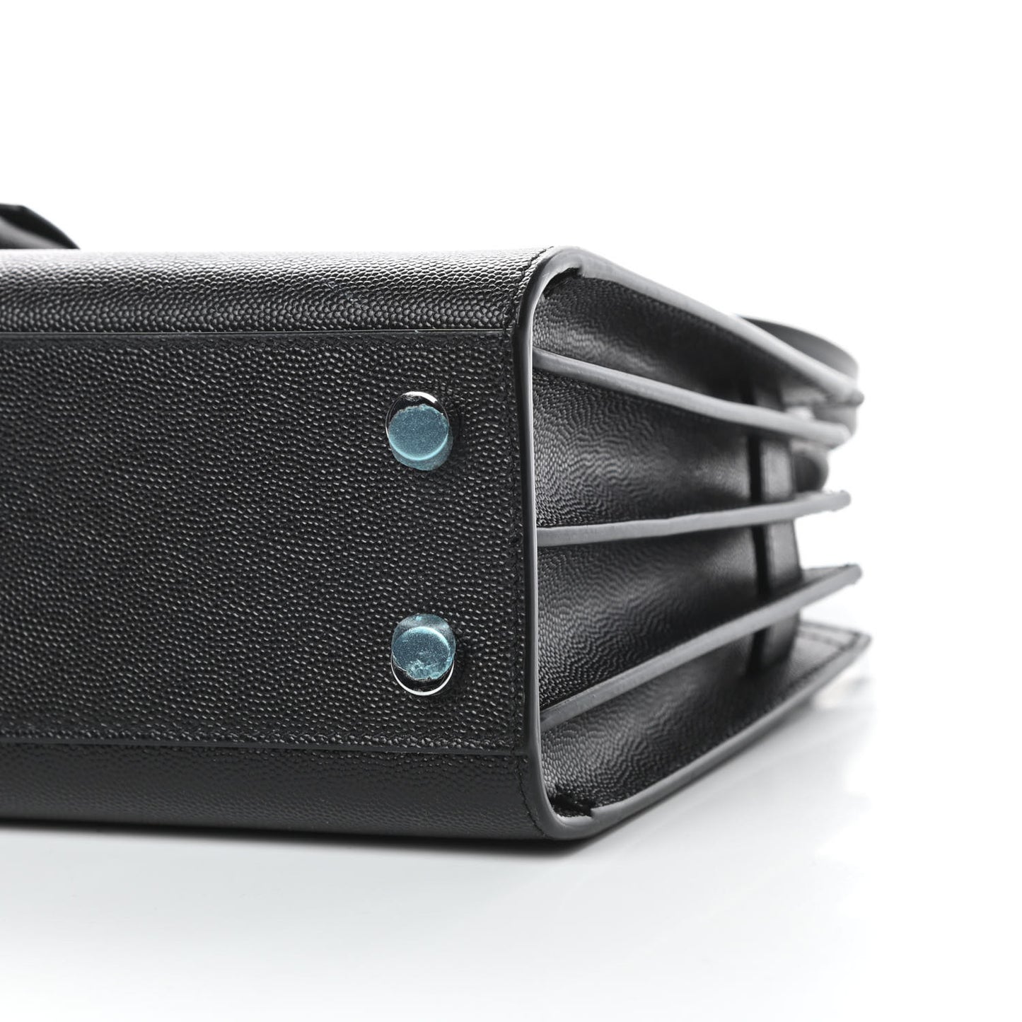 Grained Calfskin Nano Sac De Jour Black