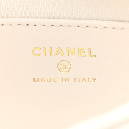 Chanel Crumpled Calfskin Quilted Braided CC Small Hobo White 6 of 11