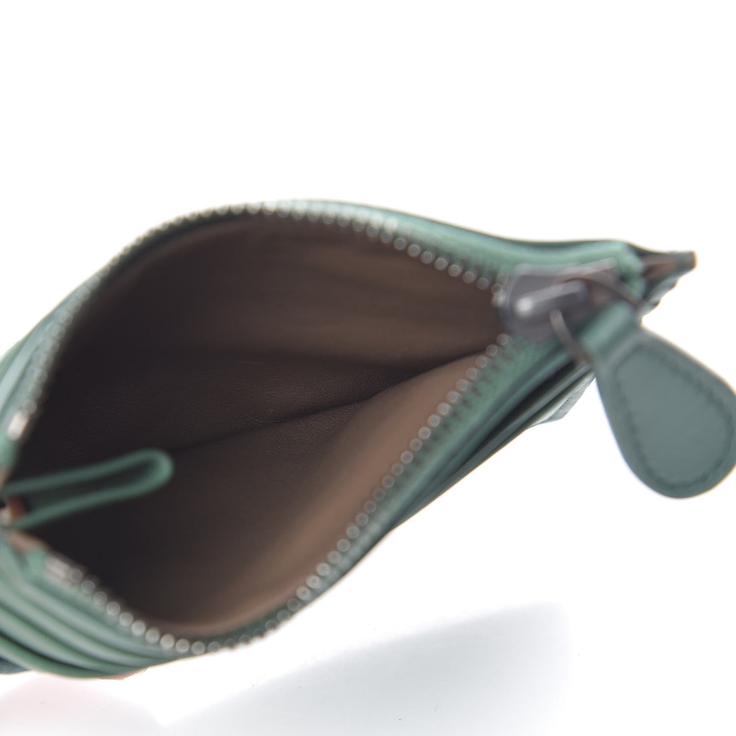 Nappa Intrecciato Card Wallet Emerald Green
