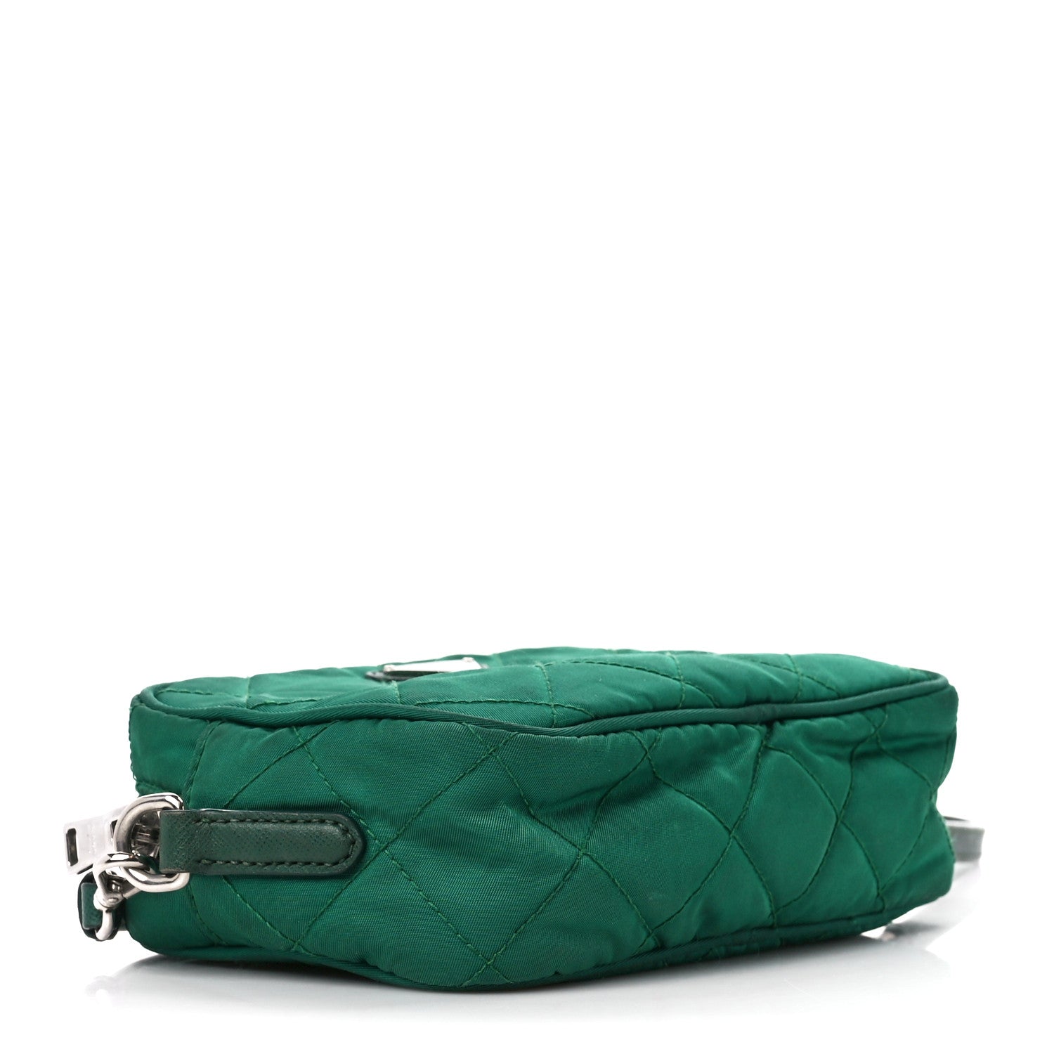Prada Nylon Tessuto Impuntu Quilted Crossbody Bag Oleandro 4 of 14