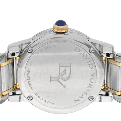 David Yurman Stainless Steel 18K Yellow Gold Diamond Mother of Pearl 38mm Classic Quartz Watch 4 of 4