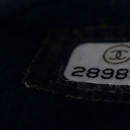 Chanel Caviar Quilted Flap Clutch Navy 7 of 8