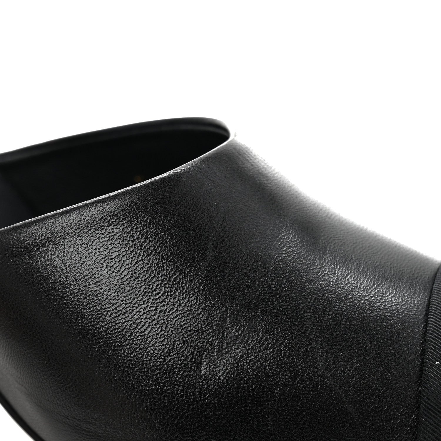 Chanel Goatskin Grosgrain Cap Toe Pearl Mule 39 Black 10 of 10