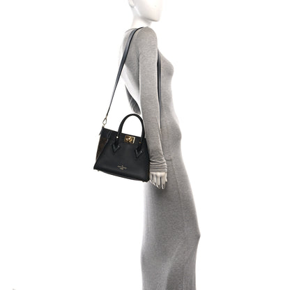 Louis Vuitton Calfskin Monogram On My Side PM Black 2 of 9