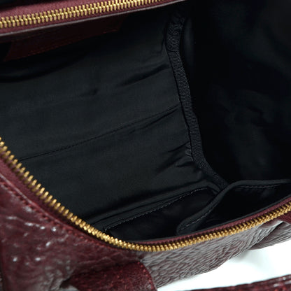 Alexander Wang Pebbled Lambskin Rockie Beet w Antique Brass Hardware 5 of 7