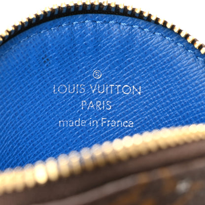 Louis Vuitton Monogram 2019 Christmas Animation Round Coin Purse Blue 6 of 8