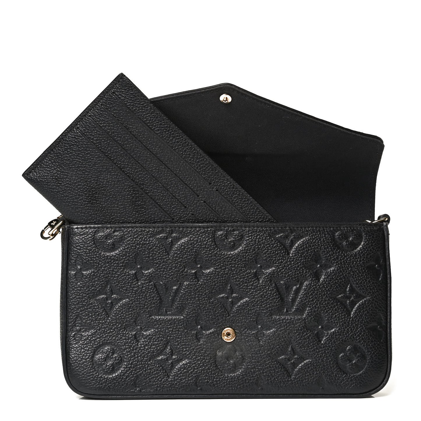 Empreinte Pochette Felicie Chain Wallet Black