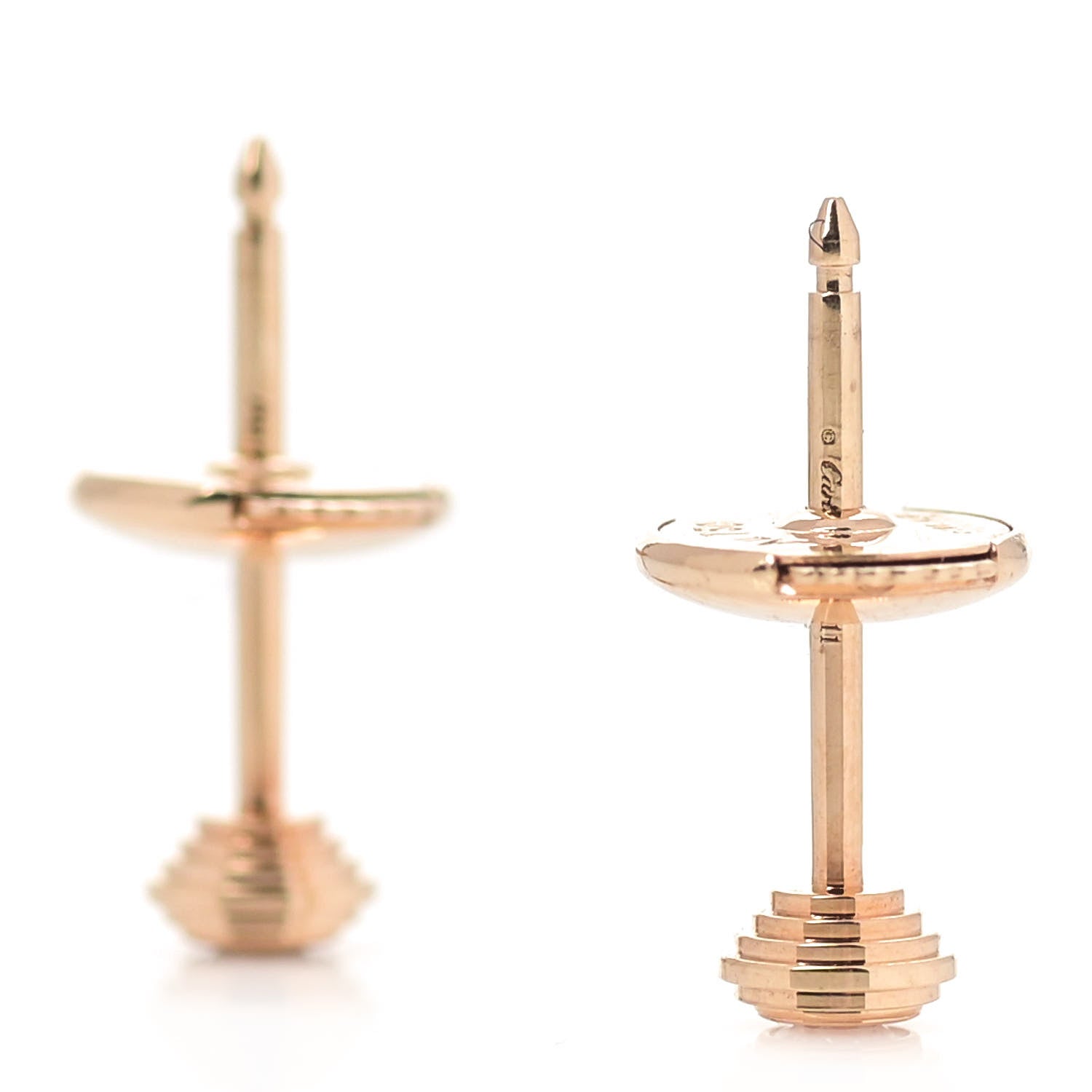 Cartier 18K Yellow Gold Diamond XS D'Amour Earrings 3 of 6
