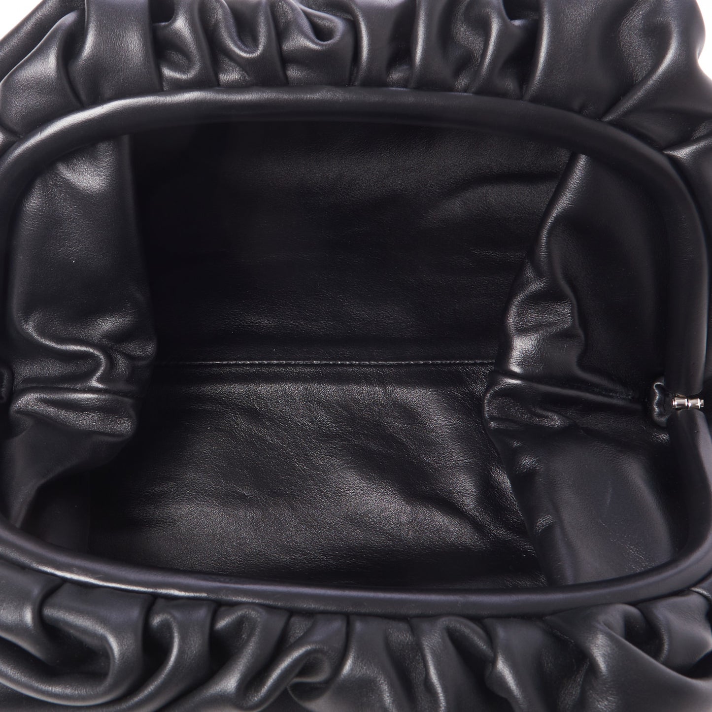 Smooth Butter Calf The Pouch Oversized Clutch Black