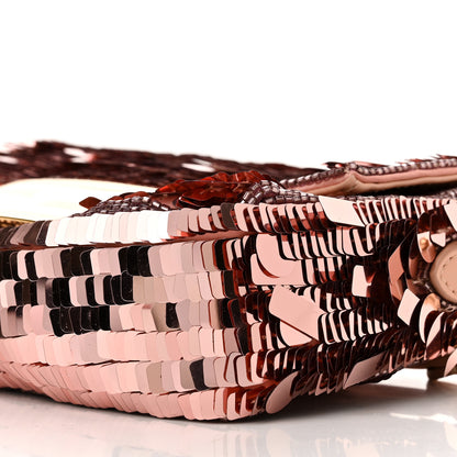 Fendi Sequin Paillettes Vitello Grace Sex and the City Mini Baguette Baby Pink 11 of 11