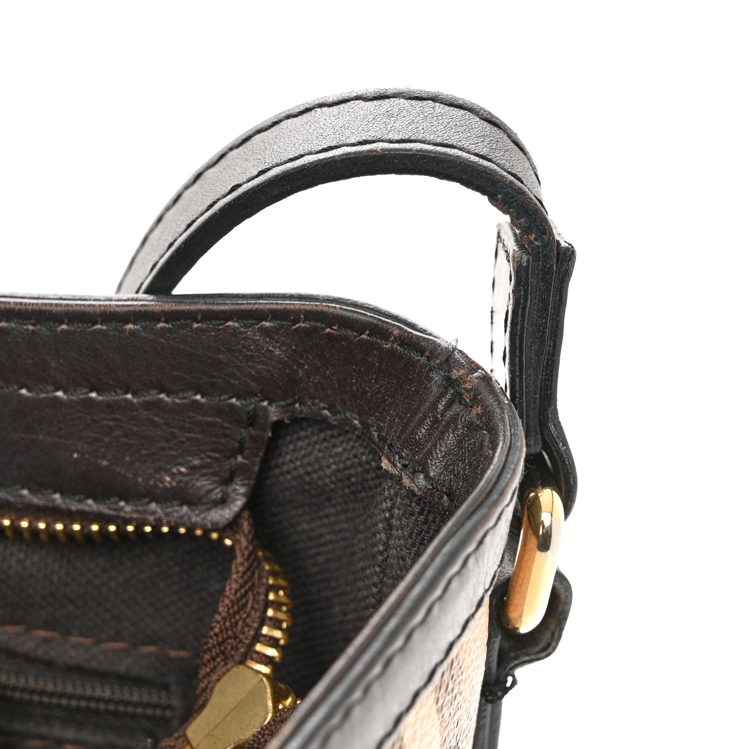 Burberry Haymarket Check Hartham Crossbody Chocolate 10 of 13