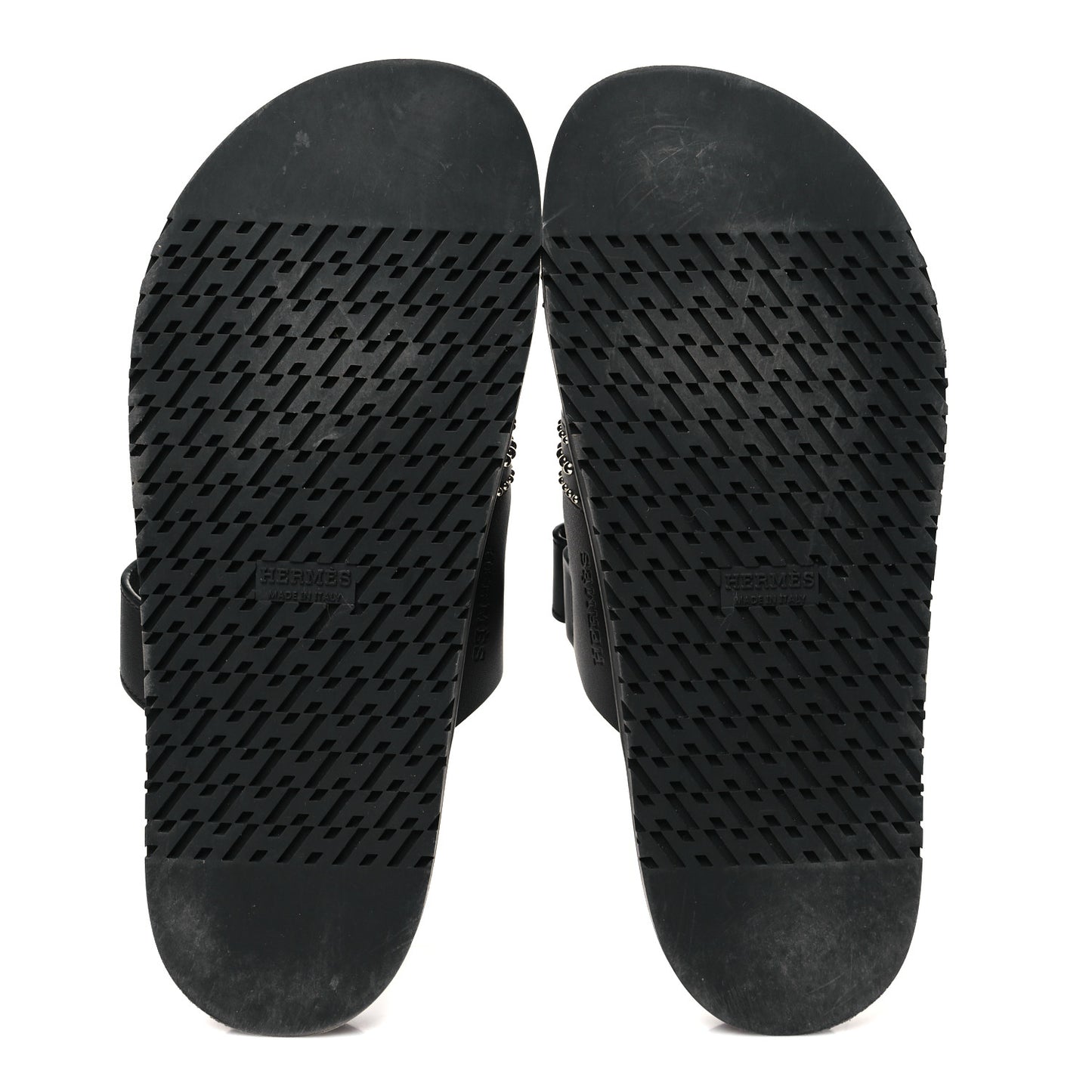 Calfskin Medor Studded Womens Chypre Sandals 40.5 Black