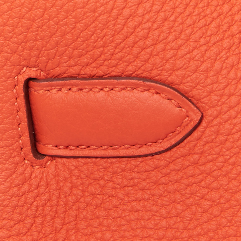 Hermes Togo Birkin 30 Capucine 10 of 31