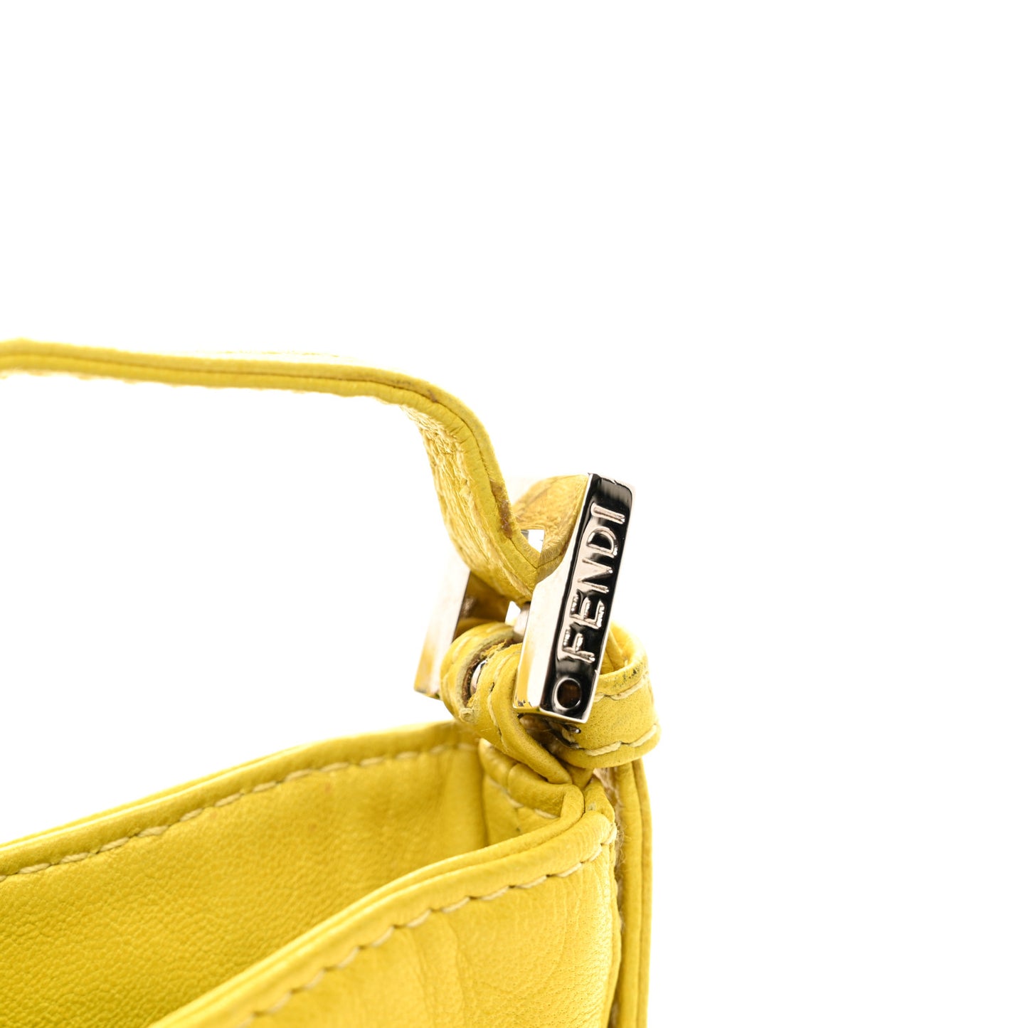 Nappa Mini Half Moon Baguette Yellow