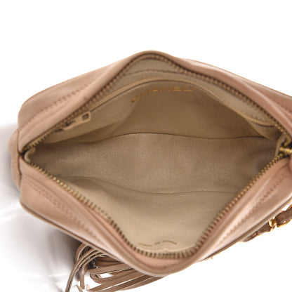 Chanel Lambskin Quilted Camera Case Beige 5 of 16