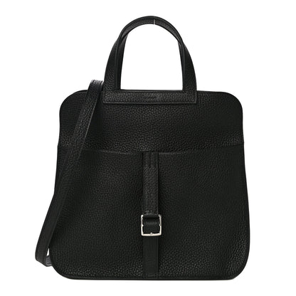 Hermes Taurillon Clemence Halzan 25 Black 1 of 10