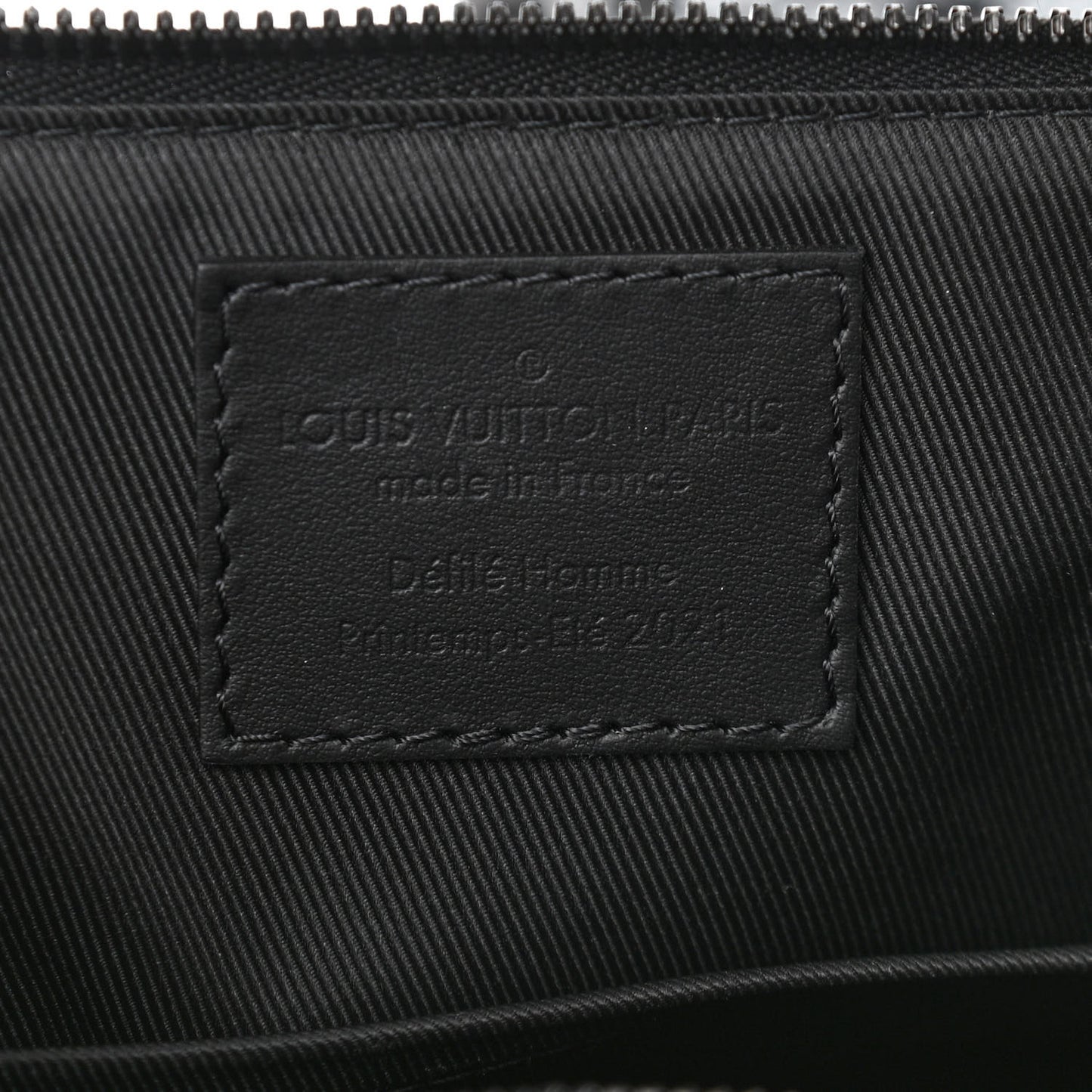 Calfskin Damier Distorted City Keepall Black