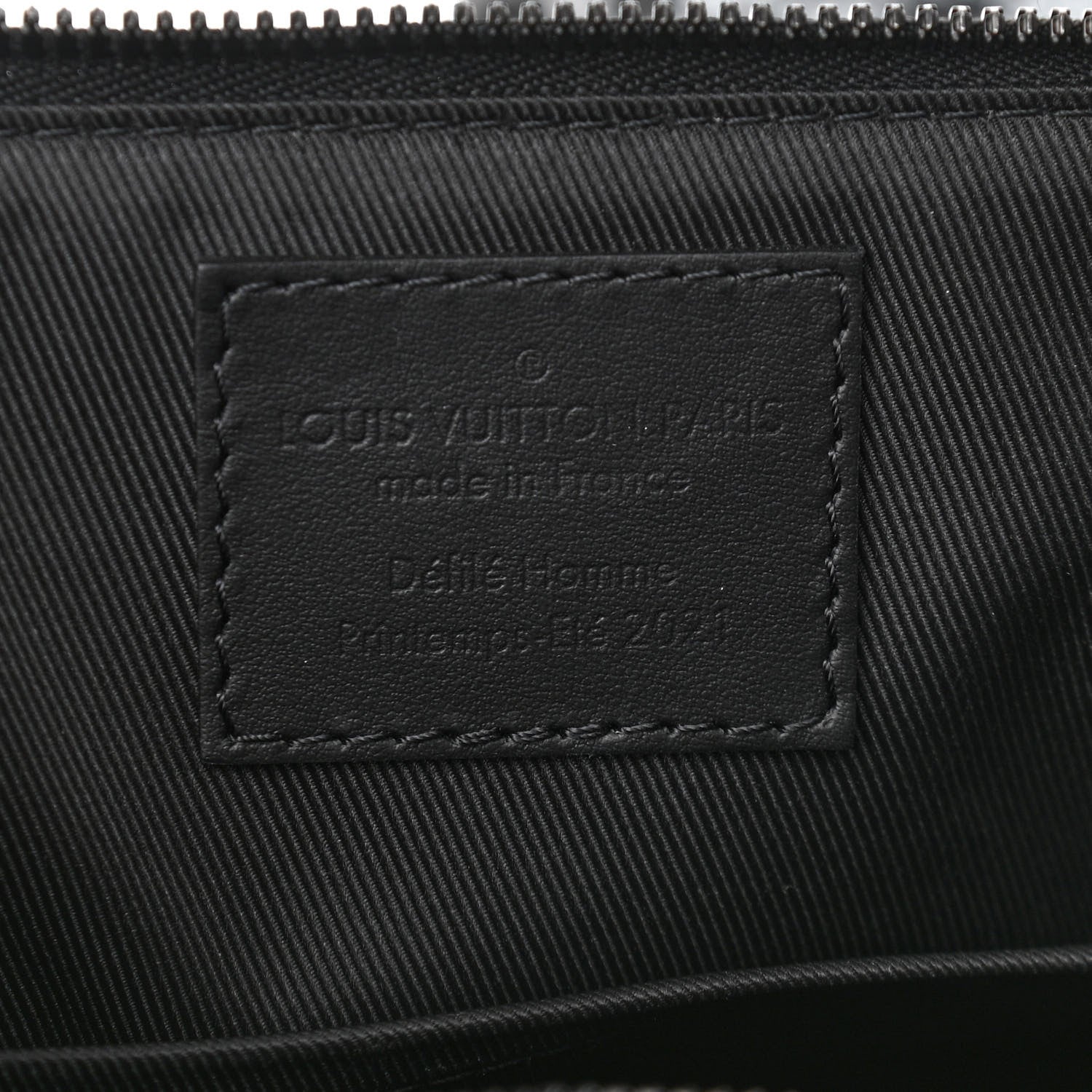 Louis Vuitton Calfskin Damier Distorted City Keepall Black 6 of 10