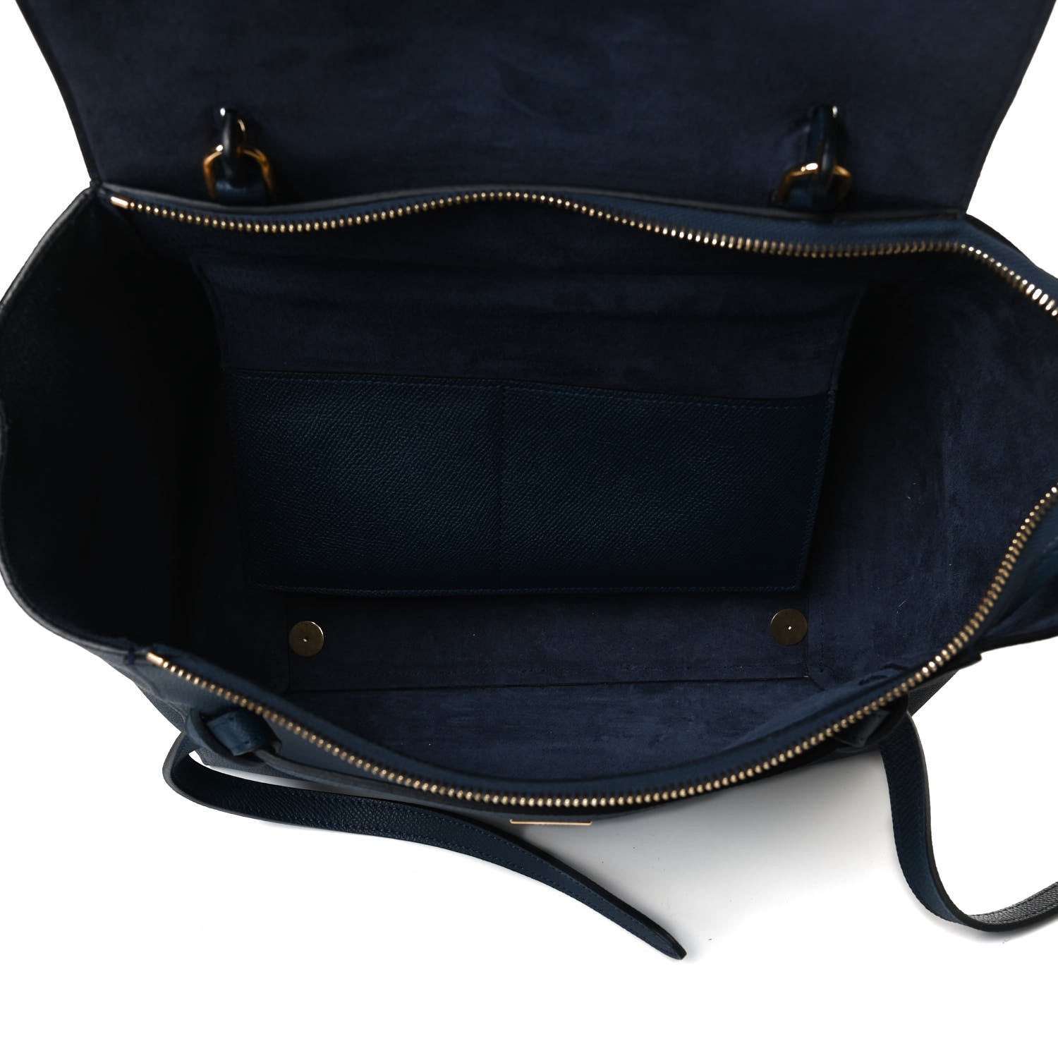 Celine Grained Calfskin Mini Belt Bag Deepsea 5 of 17