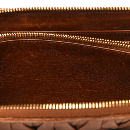 Miu Miu Matelasse Zip Around Wallet Brown 22 of 24