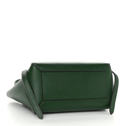 Celine Grained Calfskin Nano Belt Bag Dark Green 3 of 10