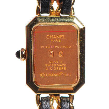Chanel Stainless Steel Lambskin 20mm Chain Premiere Quartz Watch Gold M 4 of 6