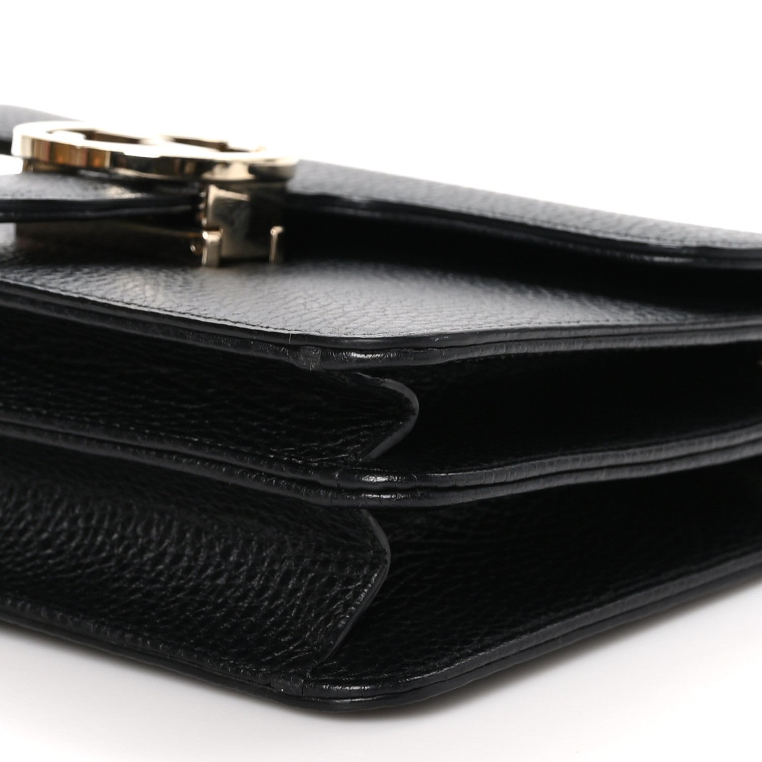 Gucci Dollar Calfskin Small Interlocking G Shoulder Bag Black 12 of 12