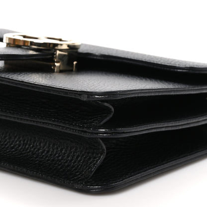 Gucci Dollar Calfskin Small Interlocking G Shoulder Bag Black 12 of 12