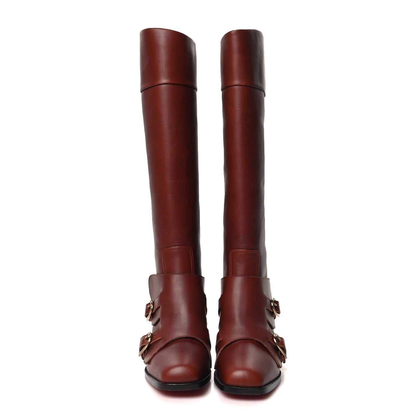 Calfskin Caballero 60 Calf Boots 37.5 Brown