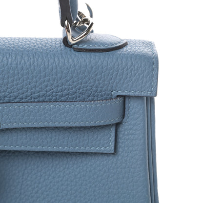 Hermes Togo Kelly Retourne 25 Azur 10 of 11