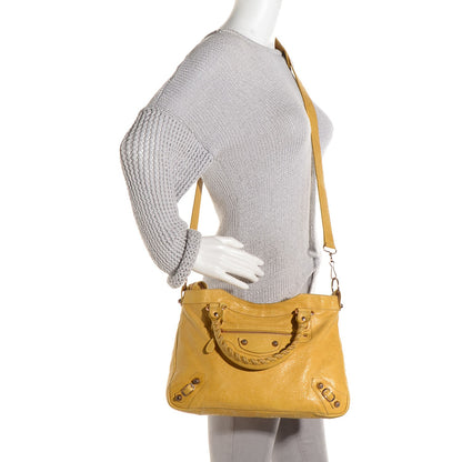 Balenciaga Agneau Giant 12 Rose Gold Hardware Town Moutarde 2 of 12